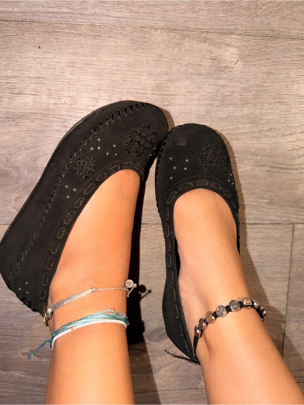 Vintage early 2000’s whimsical fairy wedged Ballet Flats